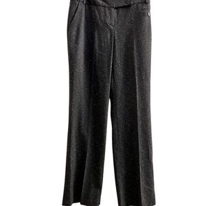 Cato Black Wide Leg Dress Pants. Black with white speckle material. NWT Size 4